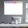Lean dry-erase Kanban board 092 - Graphic design. Simple board with horizontal and vertical lines.