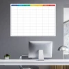 Weekly lean planner dry-erase board 058 - Simple grid with colorful headers for each day of the week.
