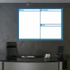 Dry-erase board lean 117 - Office setup with gray-black walls and modern furniture.