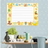 Magnetic dry-erase five-line board 009 - Decor in a child\'s room. Light-colored walls with accents.