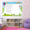 Children\'s dry-erase writing board EDU 048 - Decorated in a bright-colored kids\' room with colorful walls and furniture.