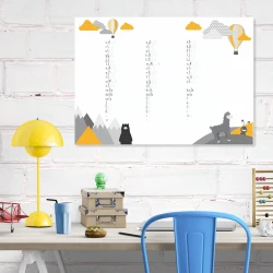 Children\'s dry-erase writing board EDU 057 - Office setup with light-colored walls and modern furniture.