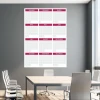 Magnetic dry-erase board, annual calendar, universal English version 376 - Office arrangement. Walls in shade.