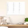 EDU dry-erase board for writing practice 004 - Decorated in a children\'s room with light-colored walls and neutral furniture.
