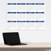 Magnetic dry-erase board, universal annual calendar 459 - Graphic design with a simple grid of month names.