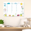 Magnetic dry-erase writing board 028 - Decorated in a bright children\'s room with colorful walls and furniture.