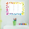 Magnetic dry-erase writing board 040 - Features colorful butterflies around a table of letters and numbers.