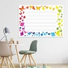 Magnetic dry-erase five-line board 037 - Decorated in a children\'s room with light-colored walls and simple furniture.