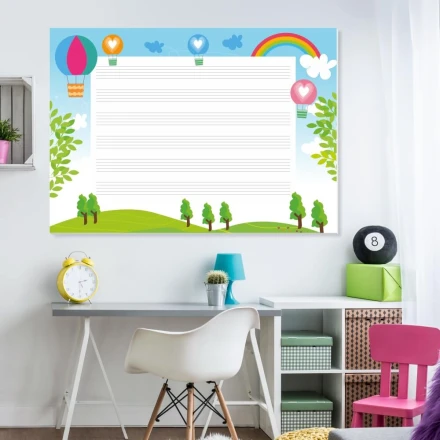 Magnetic Whiteboard For Children Stave Line Edu 046