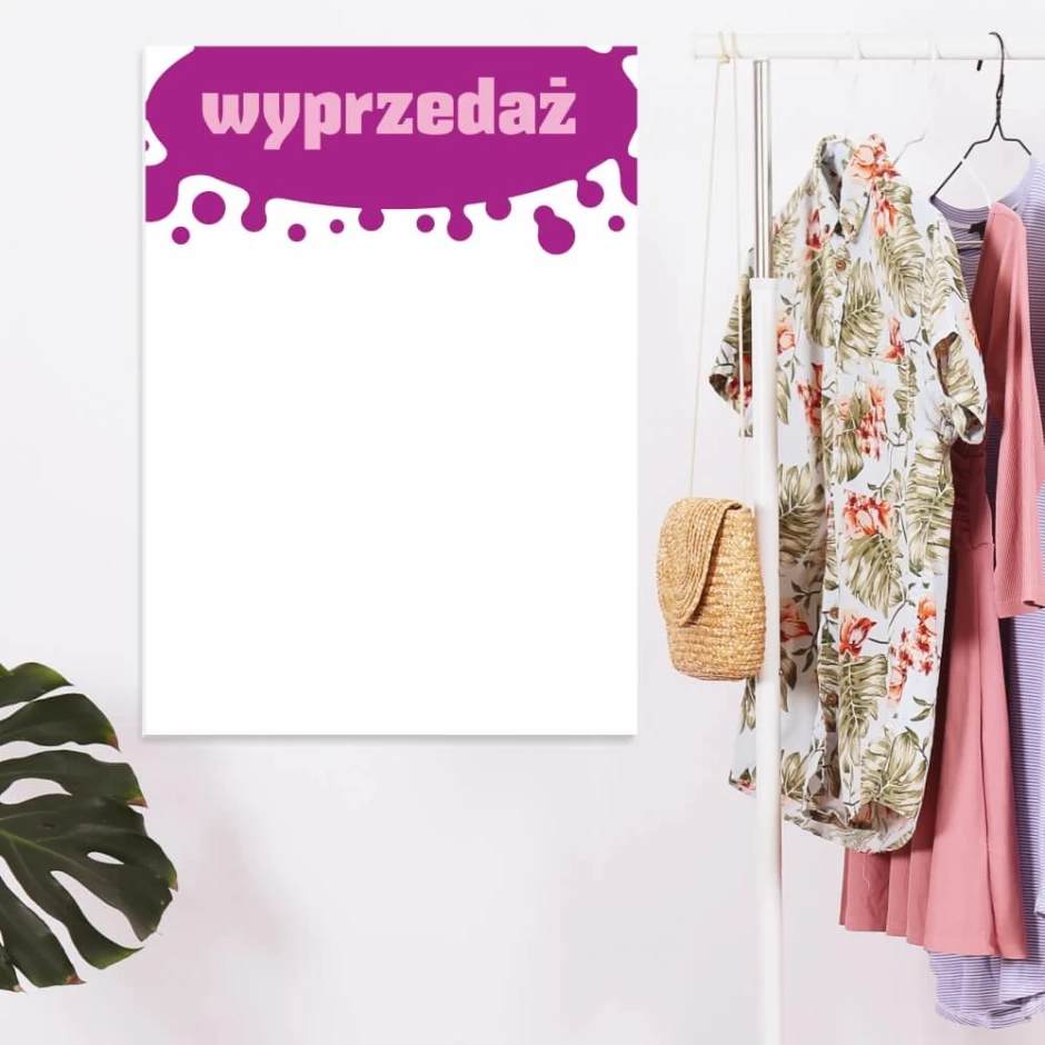 Dry-erase board 023 in a modern interior, perfect for organizing thoughts and notes in a minimalist style.
