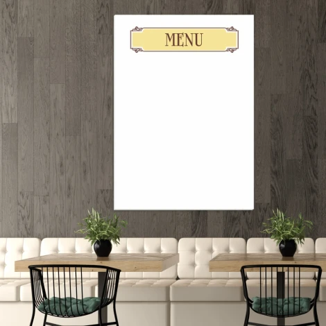 Elegant dry-erase board 029 menu for a modern café, perfect for daily notes.