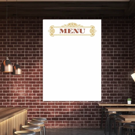 Elegant dry-erase board 031 menu, perfect for modern kitchens or restaurants, adding style.