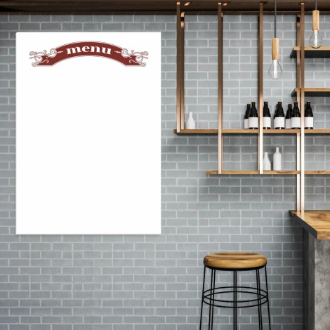 Dry-erase board 032 menu, perfect for a modern kitchen, adding style and functionality.