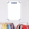 Dry-erase board 034 with an elegant frame, perfect for modern offices or retail spaces.