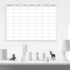 Weekly planner whiteboard 038 in minimalist style, perfect for a modern office or workspace.