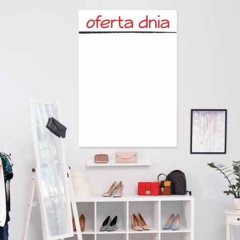 Magnetic whiteboard 017 daily deal - Styled in a modern interior with light-colored walls.