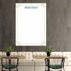 Magnetic dry-erase board 030 menu - Café setup with brown walls and light-colored furniture.