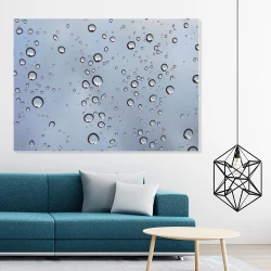 Dry-erase board 01X 067 drops - Styled in a modern room with light-colored walls and furniture in shades.