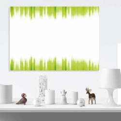 Dry-erase board 01X 092 stripes - Graphic design. Green stripes in various shades on a white background.