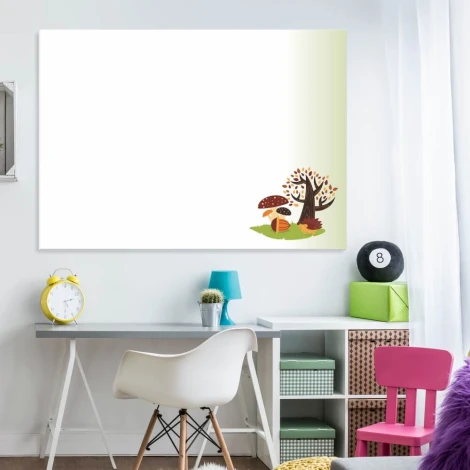 Dry-erase board 119 hedgehog - Office setup with light-colored walls and furniture in various shades.