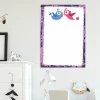 Dry-erase board 126 birds - Decorated in a children\'s room with light-colored walls and white furniture.