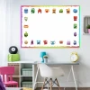 Dry-erase board 138 with cheerful monsters - Decor in a children\'s room. Walls in light colors, furniture in various styles.