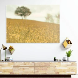 Dry-erase board 193 landscape - Office setup with wooden furniture and light-colored walls.