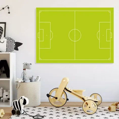 Tactical football board 189 dry-erase - Styled in a children\'s room with light-colored walls and modern furniture.