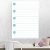Weekly dry-erase planner board 293 - Office setup with light-colored walls and minimalist furniture.