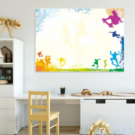 Whiteboard 011 - Office setup with light-colored walls and simple furniture in natural tones.