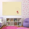 Dry-erase board 134 bird - Decor in a child\'s room. Light-colored walls with colorful dots.