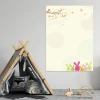 Dry-erase board 139 rabbits - Decor in a children\'s room. Light-colored walls, fabric tent nearby.