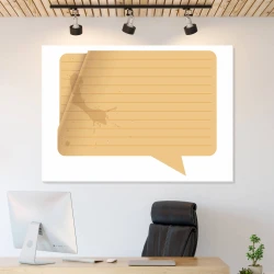 Whiteboard 143 paper smoke - Office setup with light walls and wooden finishes.