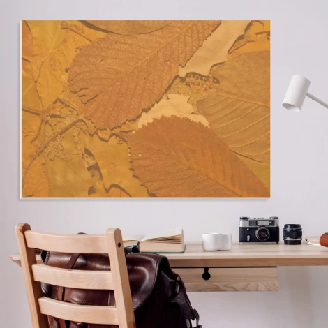 Dry-erase board 159 leaves - Office arrangement with light walls, wooden furniture, and minimalist style.