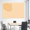 Whiteboard map of Poland 241 - Conference room setup with light-colored walls and modern furniture.