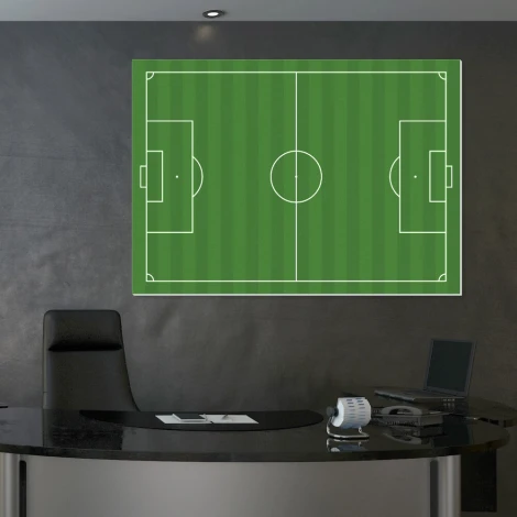 Tactical football board 322, dry-erase, with green background and white field lines.