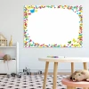 Dry-erase board 012 - Styled in a children\'s room with light-colored walls and a carpet featuring black stars.