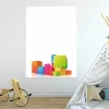 Dry-erase board 01X 096 abstraction - Graphic design with colorful cubes of various sizes on a white background.