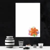 Dry-erase board 01X 098 hibiscus flower - Graphic design featuring a large hibiscus flower on a white background.