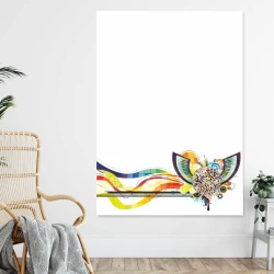 Dry-erase board 152 music - Graphic design with colorful lines and shapes creating a dynamic pattern.