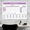 Fitness planner dry-erase board 429 - Rectangular board with sections for workouts.