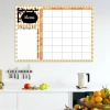 Menu dry-erase board 431 - Kitchen setup with light walls and furniture in shades of white and wood.