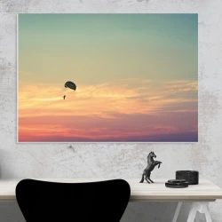 Paragliding whiteboard 289 - Office setup with gray walls and minimalist furniture.