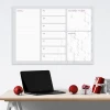 Weekly planner whiteboard 428 - Office setup with light walls and minimalist furniture.