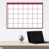 Weekly planner dry-erase board in English, featuring a simple layout with rectangles for each day of the week.