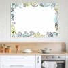 Dry-erase board for the kitchen with a food design in pastel colors.