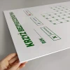 Annual safety cross, lean dry-erase magnetic board 137 - Graphic design. The board features a white background with green accents.