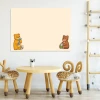 Dry-erase board for kids with bear design - Styled in a bright children\'s room with wooden furniture.
