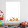 Dry-erase board for kids, Village 310 - Features illustrations of houses, a windmill, and trees at the bottom.