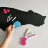 Magnetic chalkboard bear 372 - Bear shape with colorful crayons and magnets.